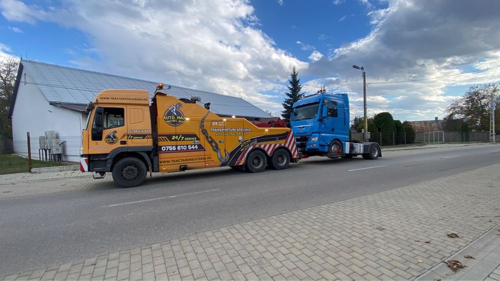 Servicii tractari camioane, autobuze, autocare