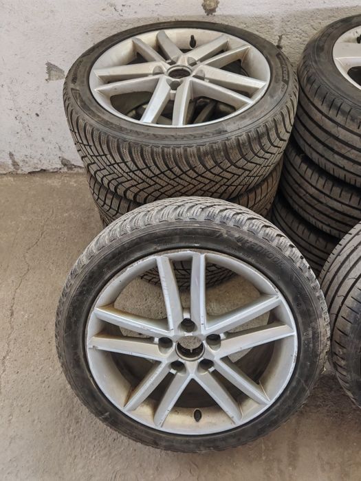 Jante originale Seat 5x112 R17 anvelope 225.45 17 all season DOT 2023