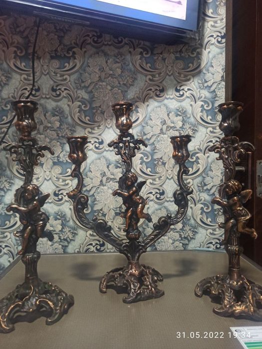 Подсвечники с ангелами продам