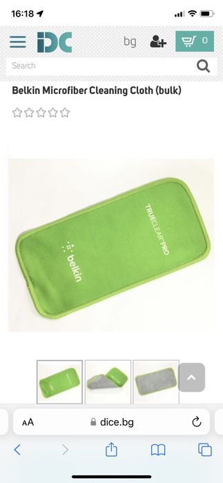 Belkin микрофибърна висококачествена кърпа за смартфон/таблет и др.