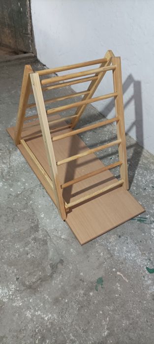 Нов триъгълник на пиклер с финиш ленено масло височина  90