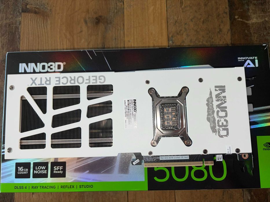 Inno3D GeForce RTX 5080 X3 OC WHITE 16GB GDDR7 – гаранция