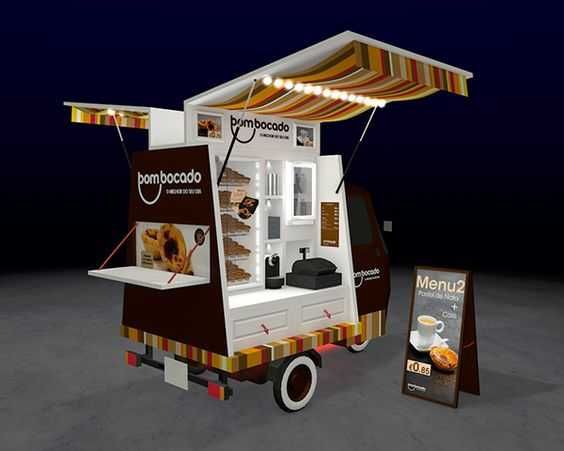 Бизнес -Фудтрак -торговая точка на мотороллере.