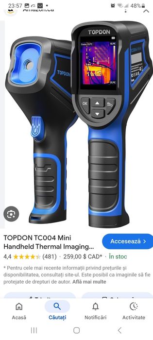 Topdon TC004 mini camera termoviziune