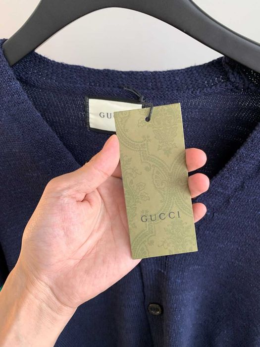 Gucci Retro Preppy Cable Tricot Cardcut Cardigan / îmbrăcăminte