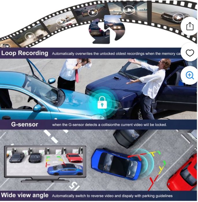 XGODY H26 10.26 инча автомобилен дисплей CarPlay Android Auto 1080P
