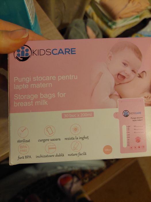 Pungi stocare lapte matern