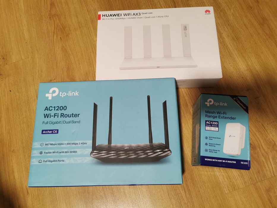Sistem rețea Mesh (Huawei +Tplink + extender)