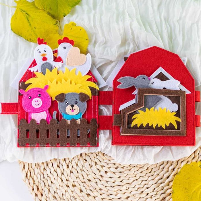 Set de Joacă Educativ din Fetru – „Ferma Animalelor”