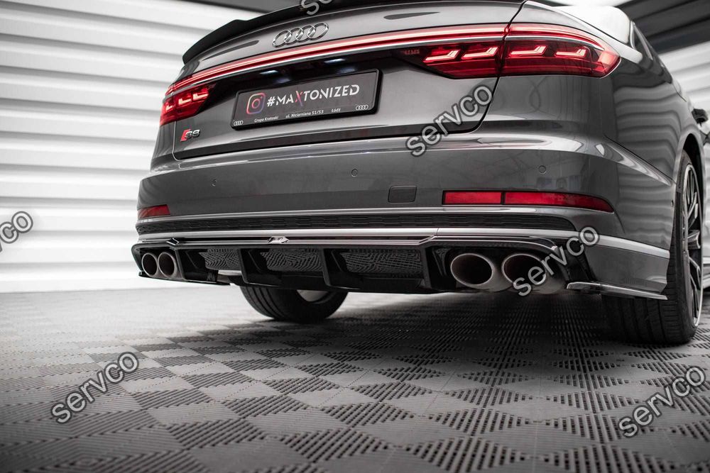 Prelungire difuzor bara spate Audi S8 A8 D5 Sline 2020- v11 Maxton