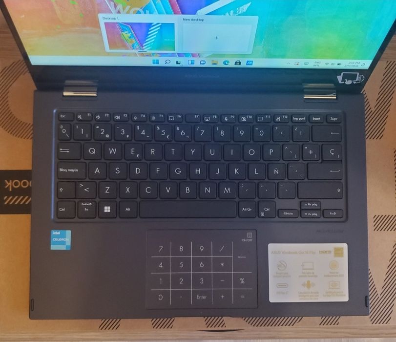 Laptop 2 in 1 ASUS VivoBook Go 14 Flip TP1400KA ,nou la  cutie