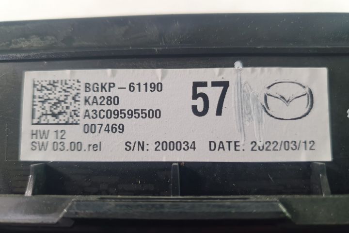Panou comanda clima bgkp-61190 a3c09595500 Mazda CX-30 1 DM  [din 2019 pana  2023] seria