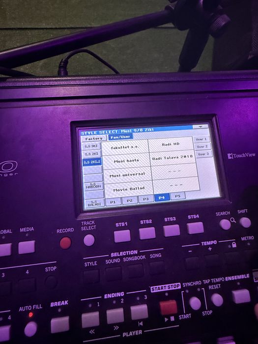 Korg pa300 musi, radi set