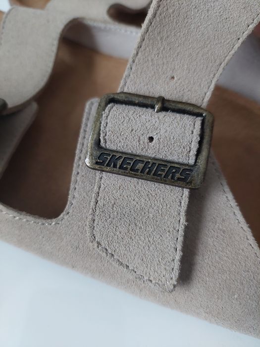 Papuci SKETCHERS Relaxed Fit 44. Piele. Noi
