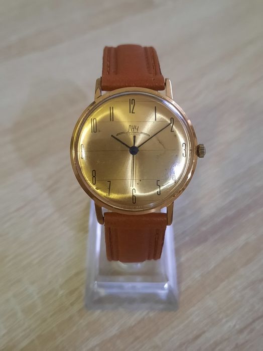 Позолоченные часы-Луч