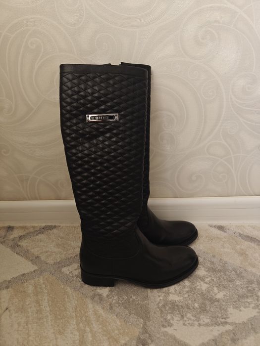 Сапоги кожаные женские