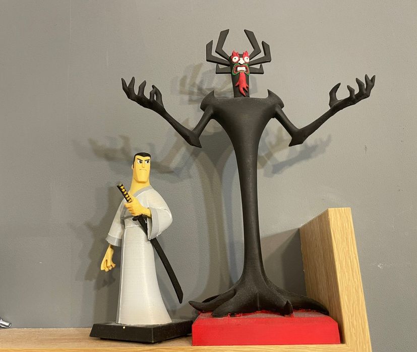 Samurai Jack si Aku RAR!!! statuete figurine