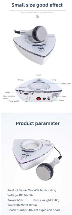 Апарат за Кавитация, Уред за топене на мазнини 40Khz против целулит