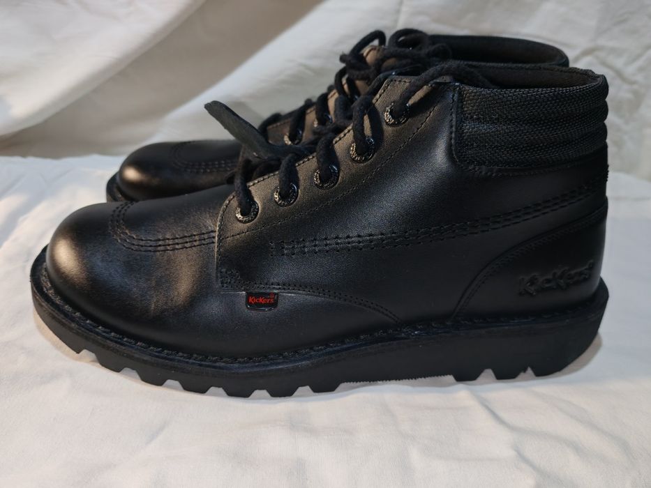 Удобни мъжки боти от естествена кожа KicKers №44