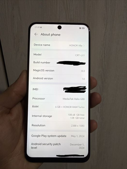 Honor X8a RAM:6 ROM:128GB