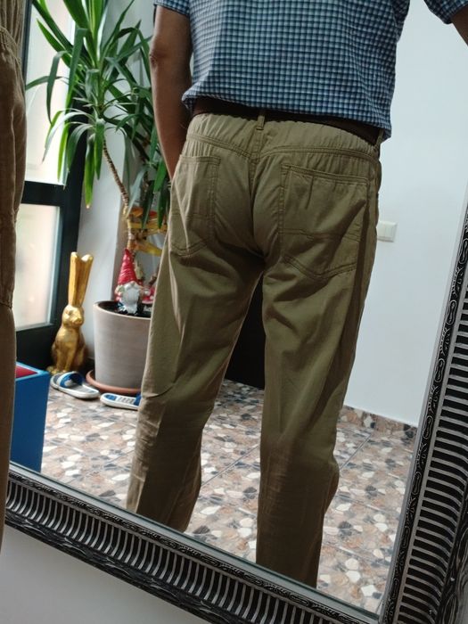 Pantaloni barbati denim subtire masura 32/34 stare perfecta