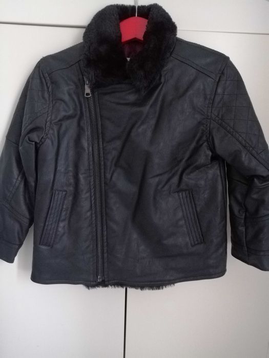 Geaca piele 3-4 ani, noua cu et, Koton, groasă, pt toamnă-iarna