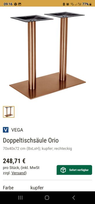 Baza metalică/Picioare metalice