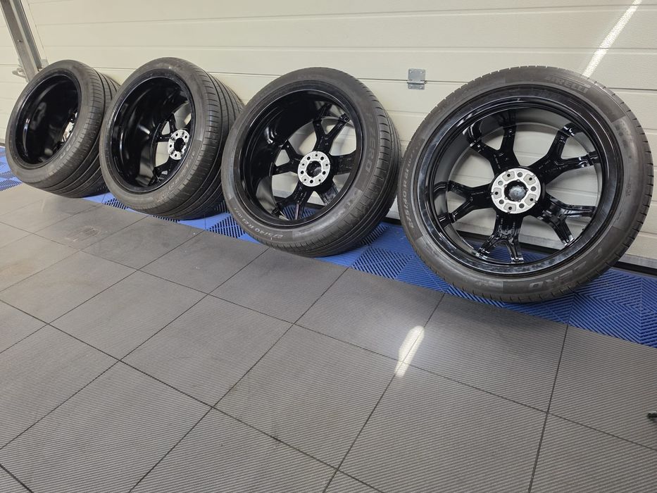 Оригинални 21" M Sport черни джанти с летни гуми Pirelli (2022) за BMW X5 (G05) / X6 (G06) + TPMS