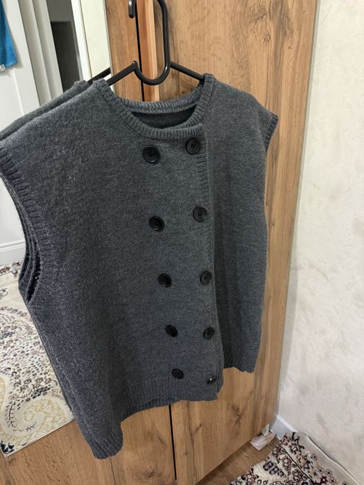 Жилетка серый (оверсайз)