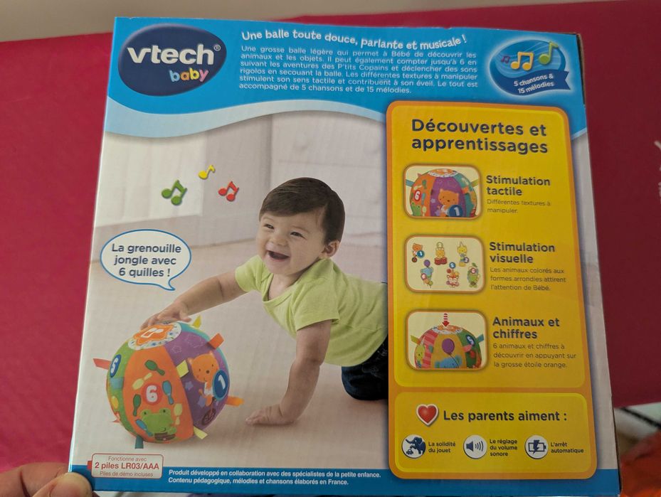 Интерактивна музикална топка за бебета Vtech