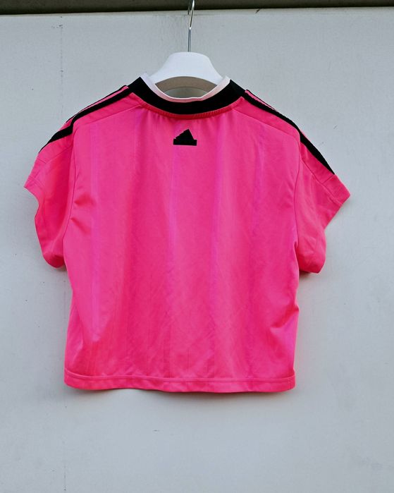 Adidas оригинална дамска тениска електриков розов цвят Л/Хл размер нов