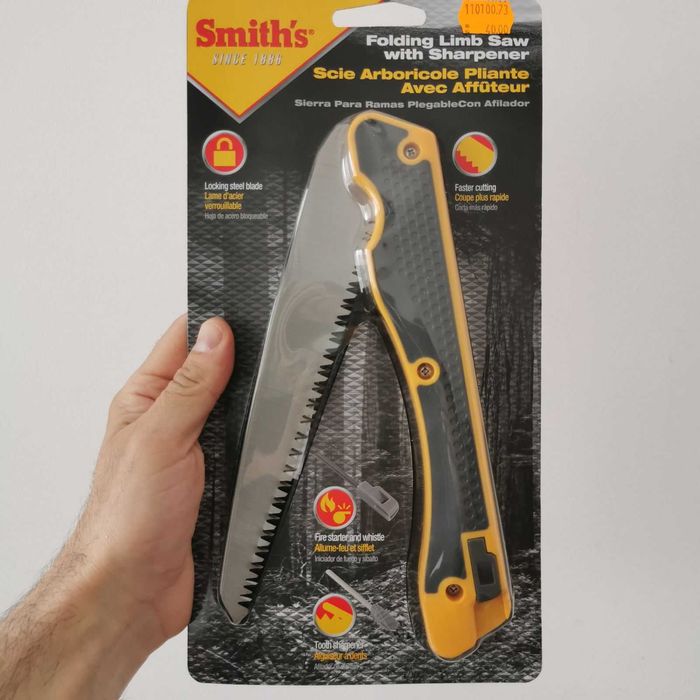 Сгъваем Трион  Smith's USA с магнезиева запалка и точило -20 см острие