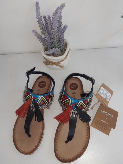 Sandale noi Gioseppo piele naturala 36