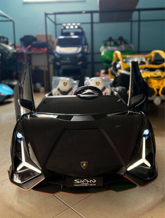 Детская машина ламборгини сиан с монитором|24вольт|двухместный