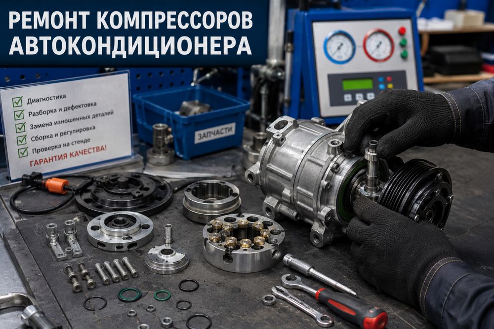 Ремонт компрессоров от авто  кондиционера