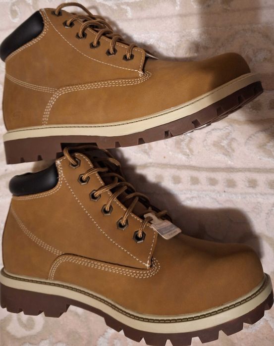 Bocanci Skechers din piele ecologica, Memory Foam Amado, marimea 42,5