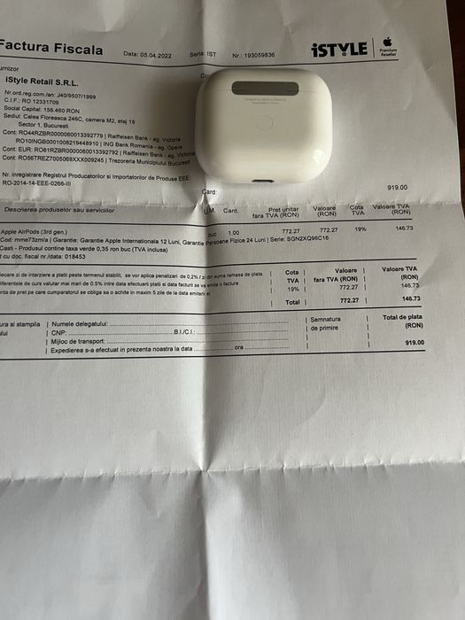AirPods Apple 3 rd gen.
