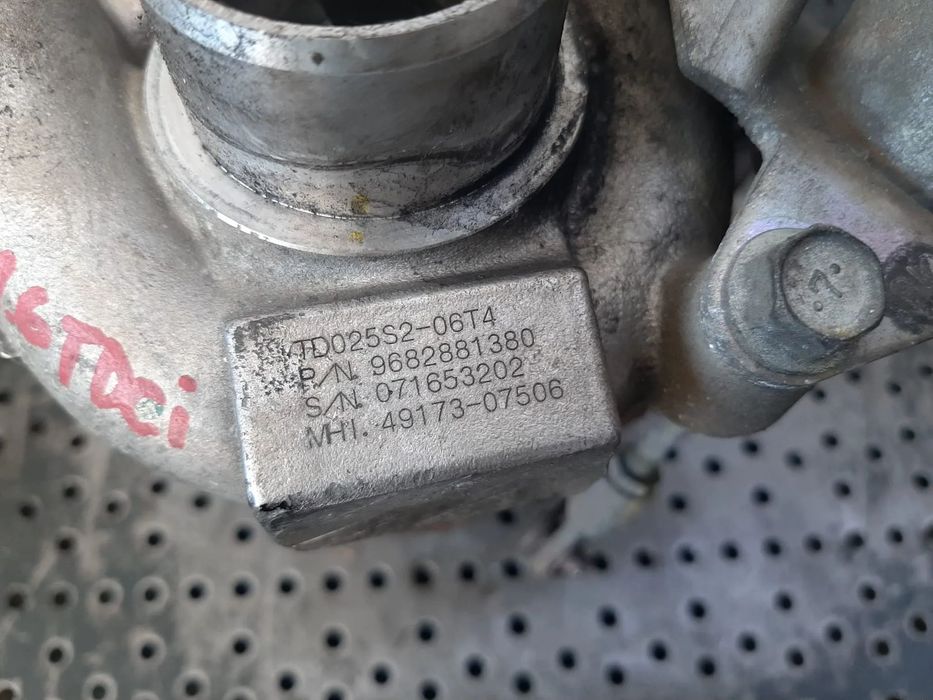 turbina ford fiesta focus 2 1.6 tdci peugeot 207 307 1.6 hdi  9682881380