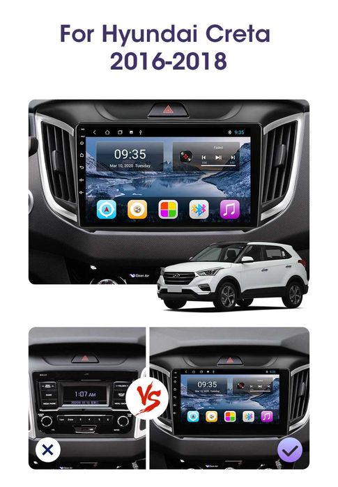 Navigatie Android Hyundai Tucson,Elantra,Accent,Terracan,SANTAFE,GETZ