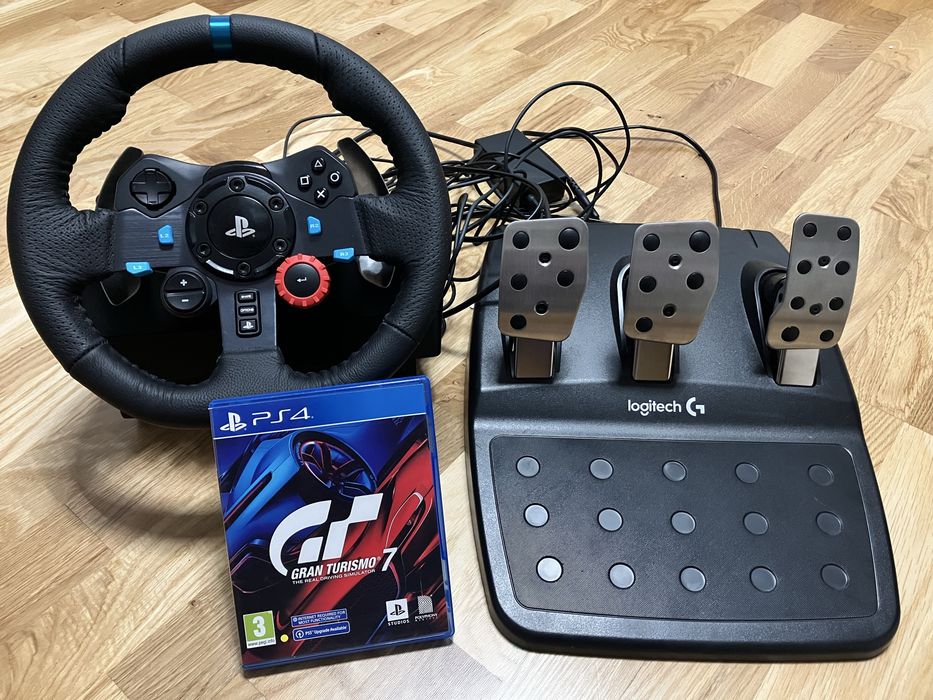 Vand volan gaming Logitech G29 garantie + joc Gran Turismo 7