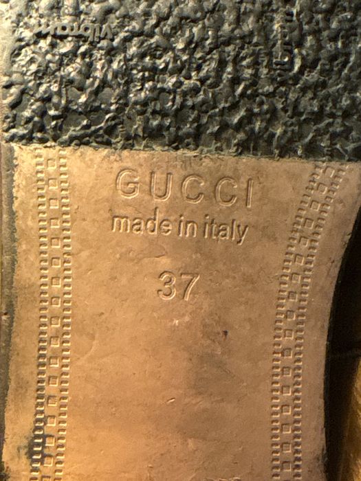 Винтаж туфли с мехом гуччи