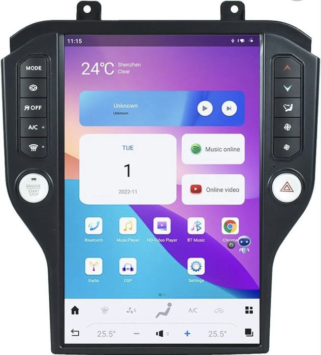 Android мултимедия 14.4 инча IPS за Форд Мустанг - 8GB RAM / 128GB ROM