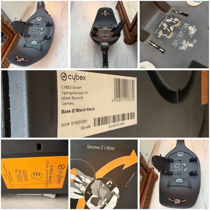 Стол за кола и база Cybex dj khaled cloud Z Sirona Z base i size