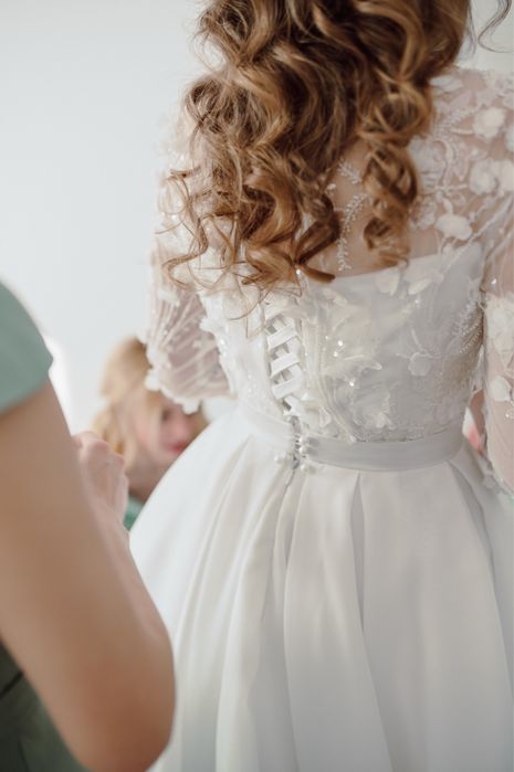 Rochie de mireasă, curățată profesional