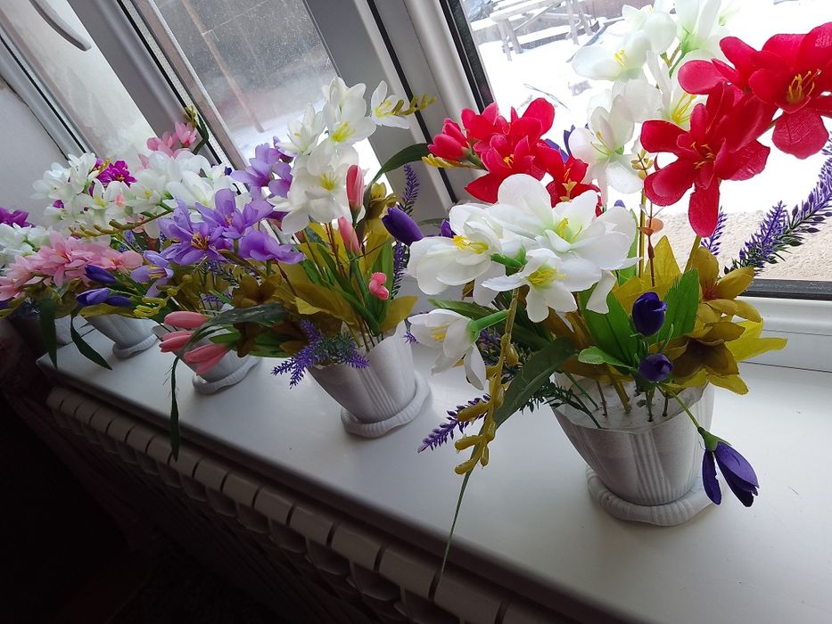 Искусственный гүлден ерекше композициялар