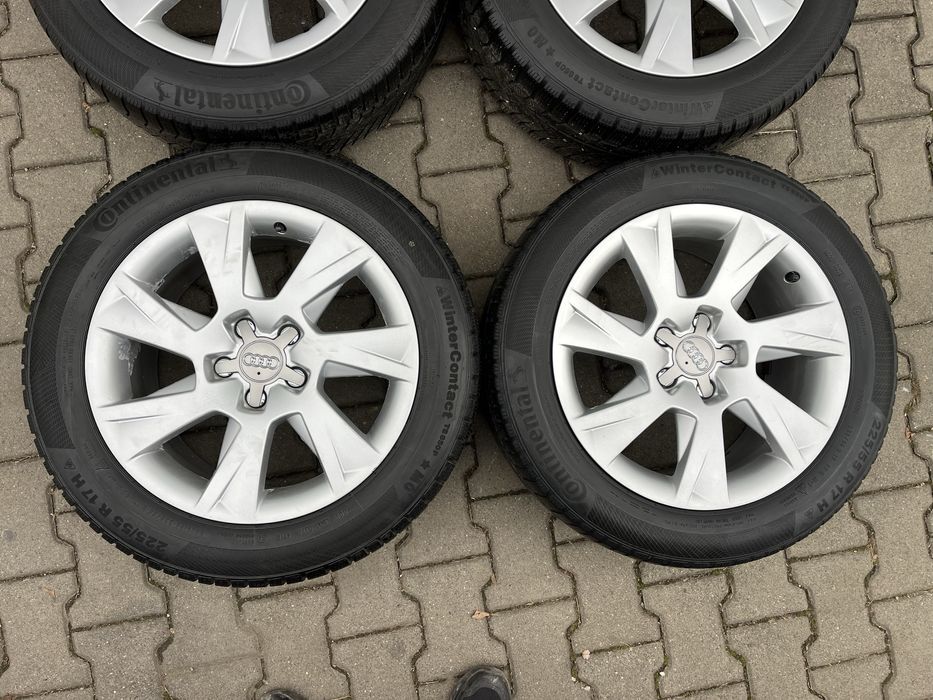Jante aliaj 5x112mm anvelope iarna 225/55 R17 Audi A4 B8, B9, A5 A6 A7