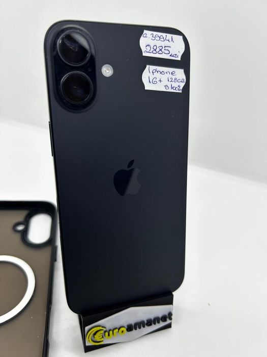 Telefon mobil Apple iPhone 16 Plus, 128GB, 5G, Black b.100% -D-