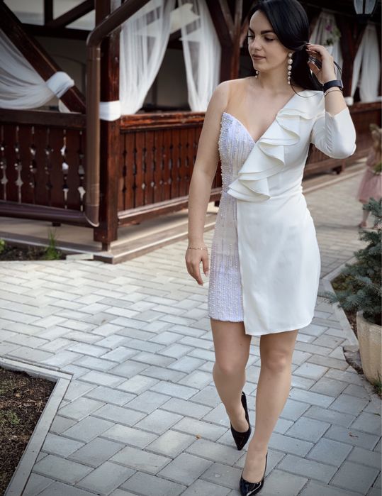 Rochie alba eleganta / Rochie cununie marimea S/M