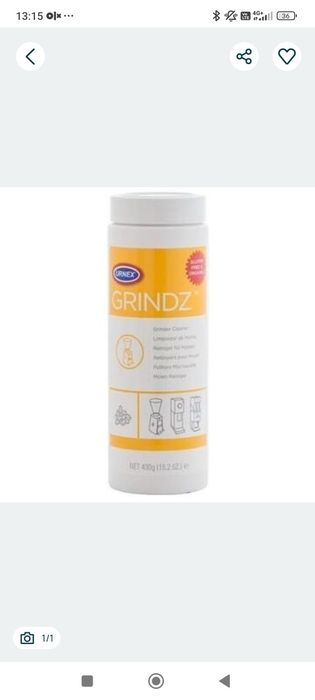 tablete curatare rasnita 430g Urnex Grindz G01