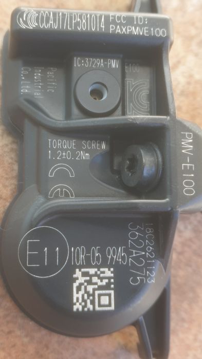 Датчици за налягане в гумите на Тойота